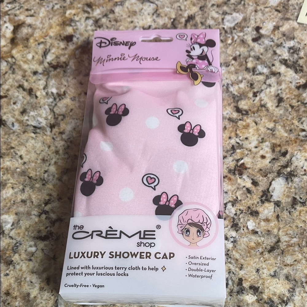 Disney Minnie Mouse Pink Polka Dot Shower Cap